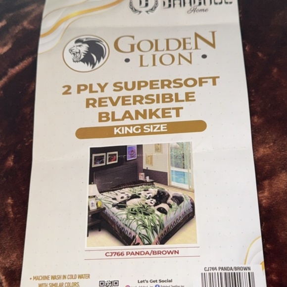 King Size Panda Blanket